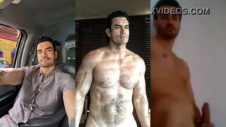 Vídeo do ator mexicano bonitão David Zepeda pelado e socando uma bronha