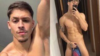Famoso do Privacy Alex Mendes gozando muito no carro