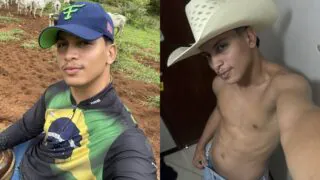 Nudes do agroboy Gabriel Carreiro pelado exibindo a rola