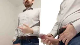 Homem barbudo exibe a piroca grossa nudes amador
